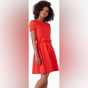 Kate Spade Bow Tie-waist Ponte Dress